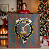 Matheson Ancient Tartan Crest Quilt